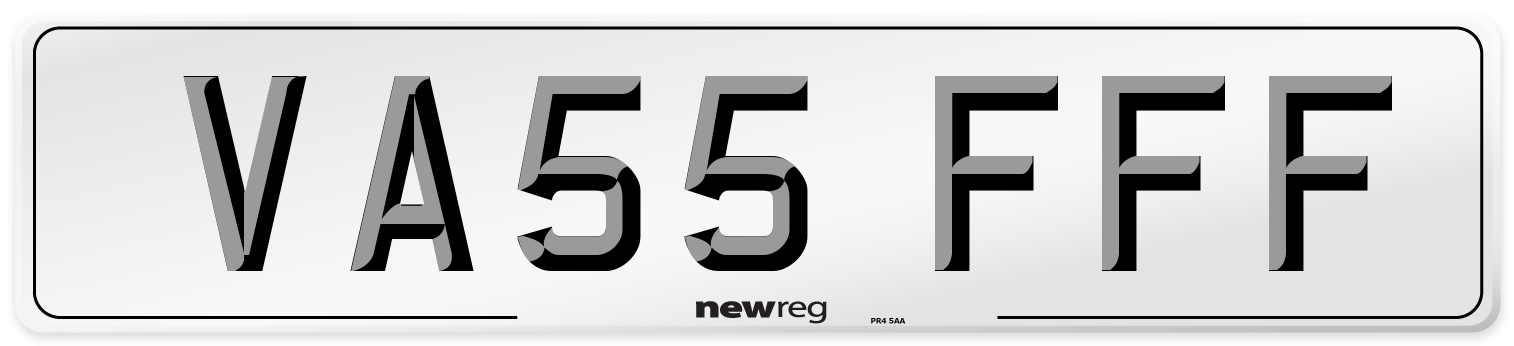 VA55 FFF Number Plate from New Reg